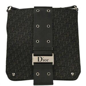 Christian Dior Black Trotter Street Chic Shoulder Bag